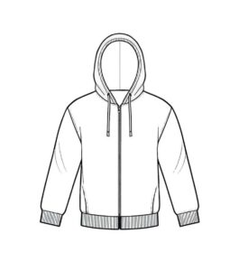 Mens Zip Hoodie 2 pocket